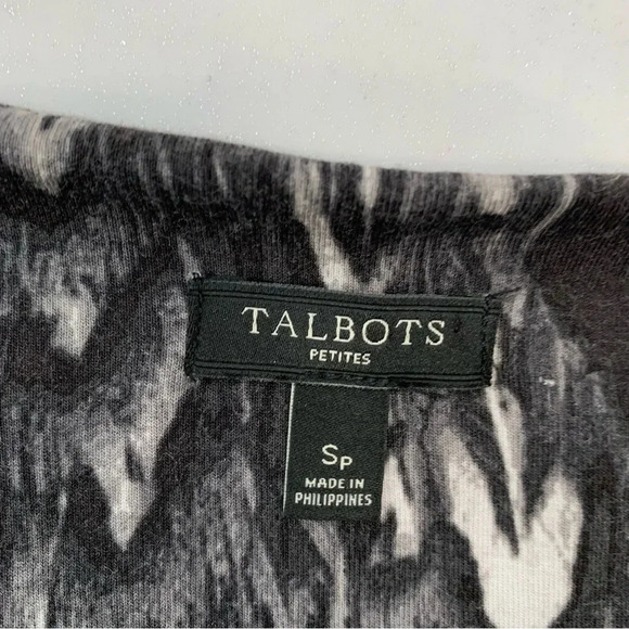 Talbots Dress Small Petite Jersey Knit Career Below Knee 3/4 Sleeve Office - Picture 7 of 9